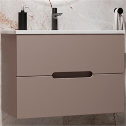 STYLE LINE Тумба подвесная "Матис 70", Classic 70, (2 ящика), тауп темный, ЭМАЛЬ ЛС-00002297 - фото 363592