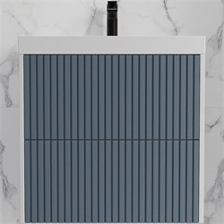 STYLE LINE Тумба подвесная "Стокгольм 60", Classic 60, (2 ящ.) графит софт, PUSH ЛС-00002306