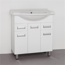 STYLE LINE Тумба с раковиной Style Line Ирис 75 (2 ящ.) под умывальник Байкал 75 ЛС-00000017