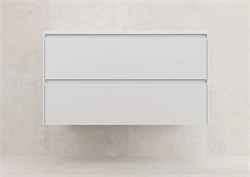 STYLE LINE Тумба подвесная "ЛИМА 100" эмаль, под раковину LINE 100, 2 ящ., PLUS, белый матовый ЛС-00002352 - фото 363939