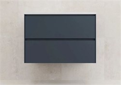 STYLE LINE Тумба подвесная "ЛИМА 80" эмаль, под раковину LINE 80, 2 ящ., PLUS, графит ЛС-00002355 - фото 363948
