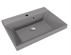 STYLE LINE Раковина для мебели ASTI 600x450 кварц, серый шелк (отдельно не продается) СС-00002469 - фото 364001