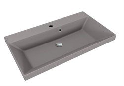 STYLE LINE Раковина для мебели ASTI 800x450 кварц, серый шелк (отдельно не продается) СС-00002476 - фото 364015