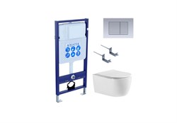 SET AQUATEK ЕВРОПА cmp011 (рама AQUATEK Standard INS-0000012, клавиша KDI-0000011, крепеж KKI-0000002+унитаз ЕВРОПА AQ1106-00 с тонким сиденьем sc) SET AQUATEK ЕВРОПА cmp011