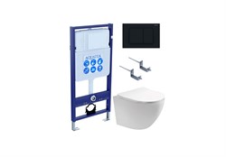 SET AQUATEK ЕВРОПА T KDI12 (рама AQUATEK Standard INS-0000012 с клавишей KDI-0000012 и крепежом KKI-0000002+унитаз AQ1900T-00 с тонким сиденьем sc) SET AQUATEK ЕВРОПА T KDI12