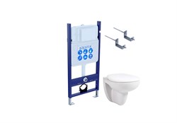 SET AQUATEK КАИР KKI/14 (рама AQUATEK Standard INS-0000014 и крепежаKKI-0000002 +унитаз AQ1170-00 КАИР с тонким сиденьем soft-close SET AQUATEK КАИР KKI/14