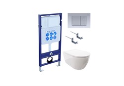 SET AQUATEK ПОЛАРИС (рама AQUATEK Standard INS-0000012+унитаз ПОЛАРИС AQ0700-00 с тонким сиденьем soft-close+ крепеж KKI-0000002 +панель KDI-0000011) SET AQUATEK ПОЛАРИС-011 4в1