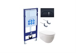 SET AQUATEK ПОЛАРИС (рама AQUATEK Standard INS-0000012+унитаз ПОЛАРИС AQ0700-00 с тонким сиденьем soft-close+ крепеж KKI-0000002 +панель KDI-0000045) SET AQUATEK ПОЛАРИС-045 4в1