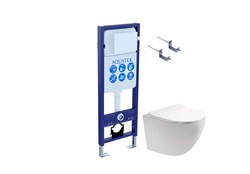 SET AQUATEK ЕВРОПА T-17-KKI2 (рама AQUATEK Standard INS-0000017+крепеж KKI-0000002+унитаз ЕВРОПА AQ1900T-00 с тонким сиденьем soft-close) SET AQUATEK ЕВРОПА T-17-KKI2