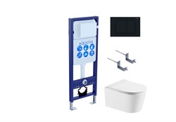 SET AQUATEK ОБЕРОН T-012 4в1 (рама INS-0000017 +крепеж KKI-0000002+ клавиша KDI-0000012+унитаз AQ1365T-00 ОБЕРОН с тонким сиденьем soft-close) SET AQUATEK ОБЕРОН T-012 4в1