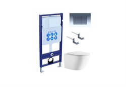 SET AQUATEK ЛИБЕРТИ-010 4в1 (рама AQUATEK Standard INS-0000012+кркпеж KKI-0000002+клавиша KDI-0000010+унитаз ЛИБЕРТИ AQ1999T-00 с тонким сиденьем sc) SET AQUATEK ЛИБЕРТИ-010 4в1