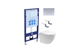 SET AQUATEK ЕВРОПА-019 4в1 (рама AQUATEK Standard INS-0000012 с клавишей KDI-0000019 и крепежом KKI-0000002+унитаз AQ1901-00 с тонким сиденьем sc) SET AQUATEK ЕВРОПА-019 4в1