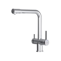 AM.PM Func Смеситель для кухни с L-изливом с каналом для питьевой воды, хром F8F05700