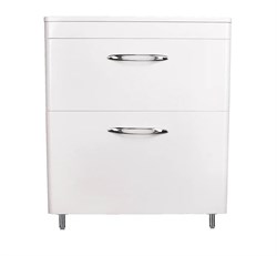 STYLE LINE El Fante Kara El Fante Тумба напольная "Каре 70" (2 ящ.) Люкс белая, PLUS СС-00002266