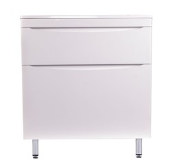 STYLE LINE El Fante Bergamo El Fante Тумба напольная "Бергамо мини 90" (2 ящ.) Люкс антискрейтч белый, PLUS СС-00002361