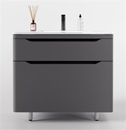 STYLE LINE El Fante Marella El Fante Тумба напольная "Марелла 90" (2 ящ.) Люкс антискрейтч серый, PLUS СС-00002418