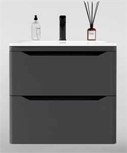 STYLE LINE El Fante Marella El Fante Тумба подвесная "Марелла 70" (2 ящ.) Люкс антискрейтч серый, PLUS СС-00002409