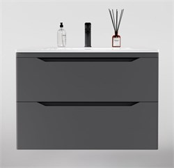 STYLE LINE El Fante Marella El Fante Тумба подвесная "Марелла 80" (2 ящ.) Люкс антискрейтч серый, PLUS СС-00002412