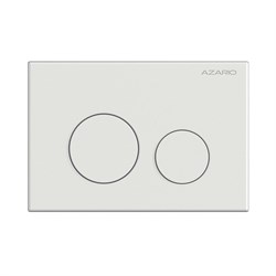 AZARIO Кнопка смыва механическая, двойной смыв, круглые кнопки, белый глянцевый (AZ-ИУ00010) AZ-ИУ00010