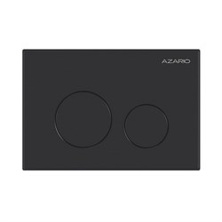 AZARIO Кнопка смыва механическая, двойной смыв, круглые кнопки, чёрный матовый (AZ-ИУ00012) AZ-ИУ00012