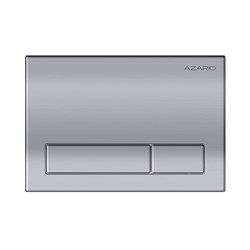 AZARIO Кнопка смыва механическая, двойной смыв, прямоугольные кнопки, хром глянцевый (AZ-ИУ00014) AZ-ИУ00014