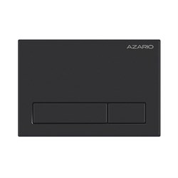 AZARIO Кнопка смыва механическая, двойной смыв, прямоугольные кнопки, чёрный матовый (AZ-ИУ00015) AZ-ИУ00015