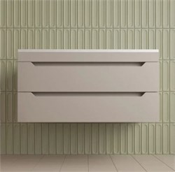 STYLE LINE Тумба подвесная "Остин" под раковину Фортуна 100 2 ящ крем эмаль PLUS ЛС-00002409