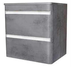 STYLE LINE El Fante Atlantica El Fante Тумба подвесная "Атлантика 70", Люкс бетон темный, (2 ящ.), со столешницей МДФ, PLUS СС-00002282