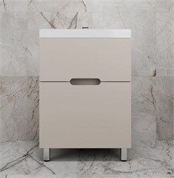 STYLE LINE Тумба напольная "Матис 60" под ASTI 60 (2 ящика), КРЕМ, ЭМАЛЬ ЛС-00002431