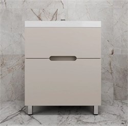 STYLE LINE Тумба напольная "Матис 70" под ASTI 70 (2 ящика), КРЕМ, ЭМАЛЬ ЛС-00002434