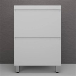 STYLE LINE Тумба напольная "Манхэттен 60" ЭМАЛЬ под ASTI 60 2 ящика PLUS белый матовый ЛС-00002377
