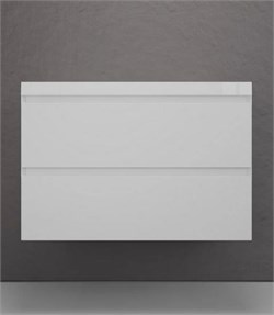 STYLE LINE Тумба подвесная "Манхэттен 80" ЭМАЛЬ под ASTI 80 2 ящика PLUS белый матовый ЛС-00002359