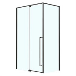 AZARIO Душевое ограждение распашное MALE 1200х900х1950 прозрачное стекло 6 мм, профиль черный матовый (AZ-J50-12090-MB-CL) AZ-J50-12090-MB-CL