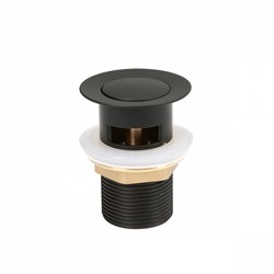 IDDIS Выпуск для умывальника Slide черный (SLIB000i88) SLIB000i88