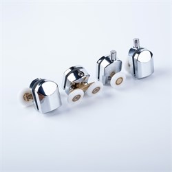 IDDIS Ролики 2 верхних двойные, 2 нижних одинарные, D=23 мм хром, стекло 5-6 мм (966M23C6DZ) 966M23C6DZ