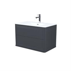 IDDIS Тумба с умывальником, подвесная, 80 см, темно-серый, Oxford Neo, , (OXN80D0i95K) OXN80D0i95K