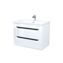 IDDIS Тумба с умывальником, подвесная, 80 см, белый, Ray, , (RAY80W0i95K) RAY80W0i95K