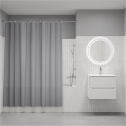 IDDIS Штора для ванной, 200x180 см, Полиэстер, светло-серый, , BS07P18i11 BS07P18i11
