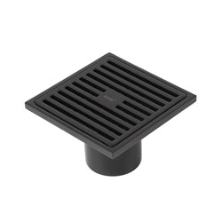 IDDIS Трап душевой, вертикальный выпуск, сухой затвор, 10х10см, матовый черный, , 980CV10BL3DDZ 980CV10BL3DDZ