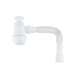 IDDIS Сифон бутылочный Optima Home 1.1/2x40мм, с гофротрубой 40/50мм (900A0G0010VD) 900A0G0010VD