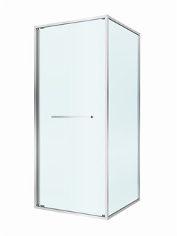 CEZARES Lux Душевой уголок квадратный двери раздвижные размер 80x80 см, цвет профиль - хром / стекло - прозрачное LUX-A-FS-1-80-C-CR