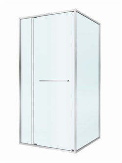 CEZARES Lux Душевой уголок прямоугольный двери раздвижные размер 100x80 см, цвет профиль - хром / стекло - прозрачное LUX-AH-FS-11-100/80-C-CR