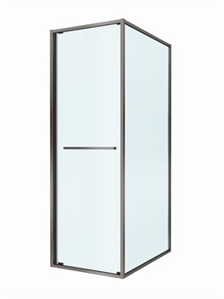 CEZARES Lux Душевой уголок прямоугольный двери раздвижные размер 70x100 см, цвет профиль - оружейная сталь / стекло - прозрачное LUX-AH-FS-1-70/100-C-GM
