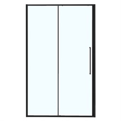 AZARIO Душевая дверь SHANGHAI 1400х1950 раздвижная, прозрачное стекло 6 мм, профиль черный матовый (AZ-Y43-140-MB-CL) AZ-Y43-140-MB-CL