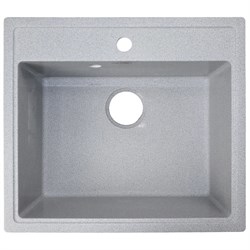 AZARIO Кухонная мойка Onda 565x505x200 искусственный мрамор, сифон в комплекте, цвет серый (CS00105223) CS00105223