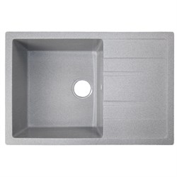 AZARIO Кухонная мойка Rio 750x505x185 искусственный мрамор, с "крылом", сифон в комплекте, цвет серый (CS00105229) CS00105229