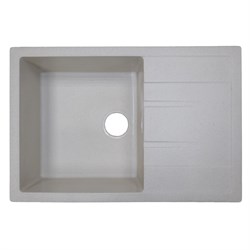 AZARIO Кухонная мойка Rio 750x505x185 искусственный мрамор, с "крылом", сифон в комплекте, цвет бежевый (CS00105226) CS00105226