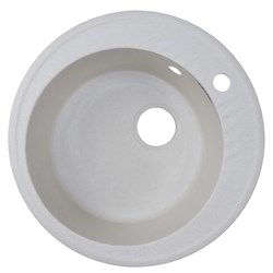 AZARIO Кухонная мойка Solo 505x505x190 искусственный мрамор, сифон в комплекте, цвет бежевый (CS00105232) CS00105232