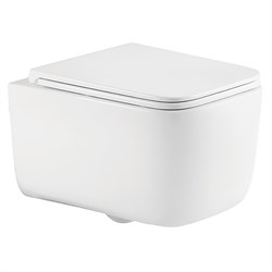 AZARIO Унитаз подвесной VATER 360х520х350 безободковый, система смыва "Скрытое Торнадо", с быстросъемным сиденьем "Микролифт" (AZ-5104T-WHT) AZ-5104T-WHT