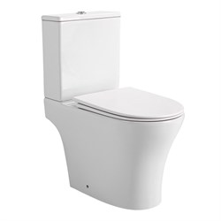 AZARIO Унитаз-компакт Reina 630х360х815 напольный, безободковый, слив "Скрытое Торнадо", с быстросъемным сиденьем "Микролифт" (AZ-2785T) AZ-2785T
